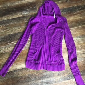 Athleta Knit Zip-up Hoodie